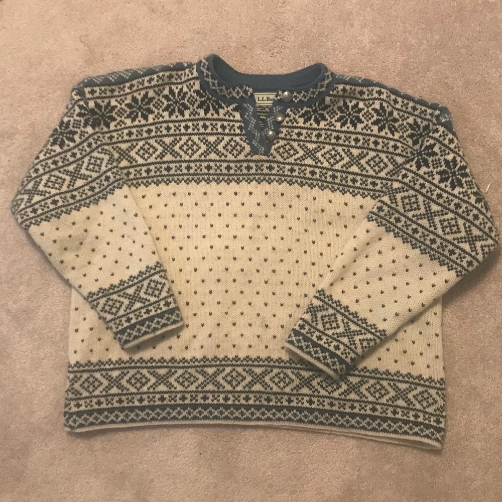 LL Bean Fair Isle Sweater